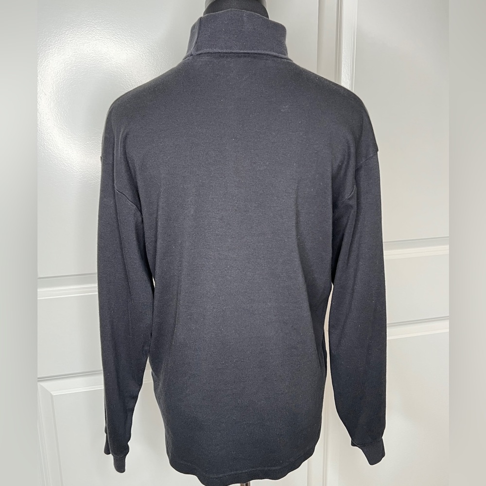Black Cotton Turtleneck St. John’s Bay Size L - Picture 2 of 2